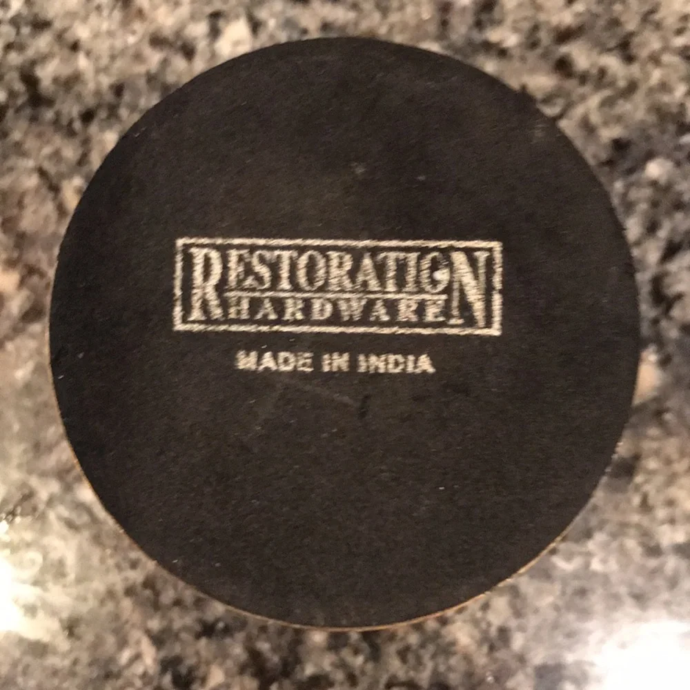 Restoration Hardware candle stick bronze